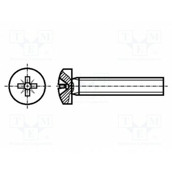 Винт M2x3 BOSSARD B2X3-BN3334