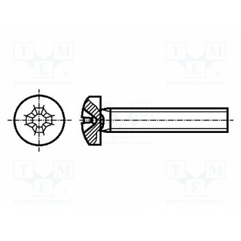 Винт M2x3 BOSSARD B2X3-BN660
