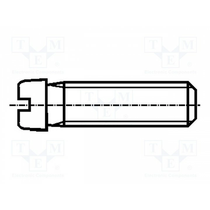 Винт M2x8 Головка цилиндрическая BOSSARD 1097105 (B2X8-BN404)