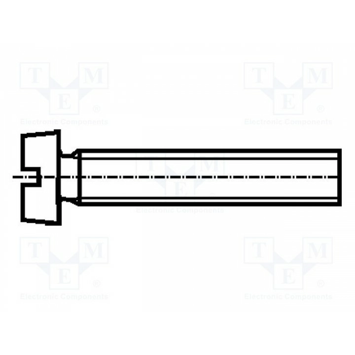 Винт M3x10 DIN 84 BOSSARD 1123580 (B3X10-BN330)