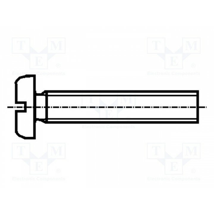 Винт M3x10 DIN 85A BOSSARD 1131109 (B3X10-BN344)