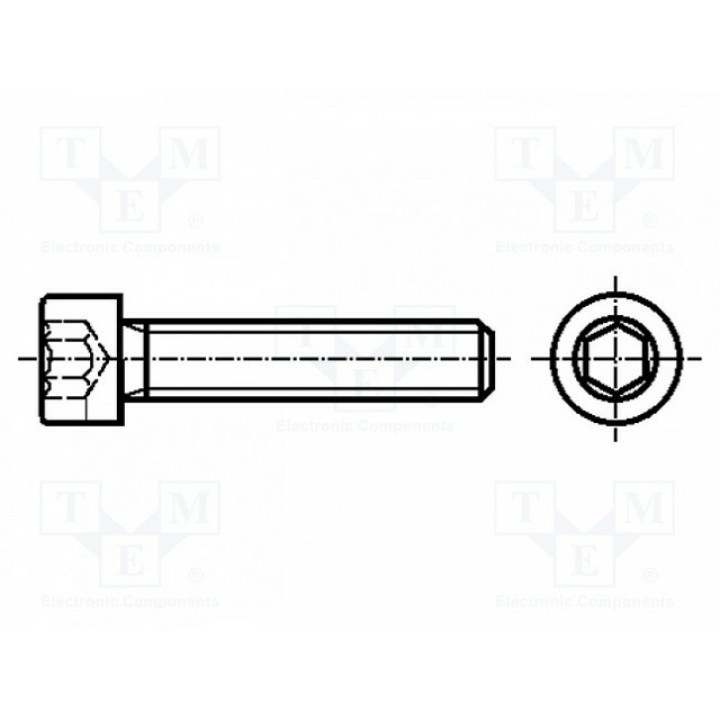 Винт M3x16 BOSSARD 1000071 (B3X16-BN272)
