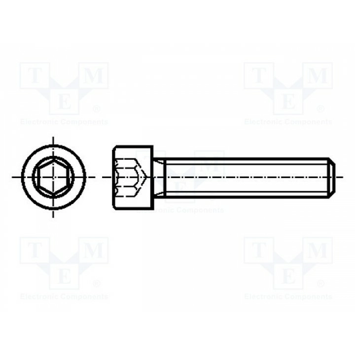 Винт M3x5 BOSSARD 1003747 (B3X5-BN3)