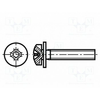 Винт M3x6 BOSSARD B3X6-BN1719