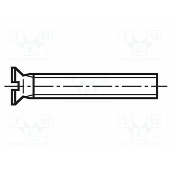 Винт M3x6 Головка потайная BOSSARD B3X6-BN373