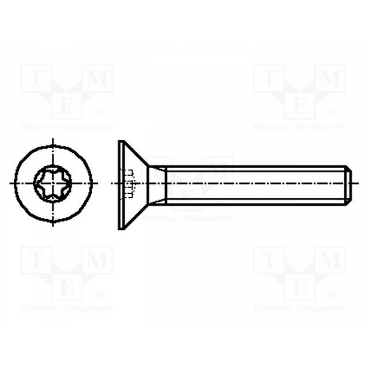 Винт M3x6 BOSSARD 3061682 (B3X6-BN3803)