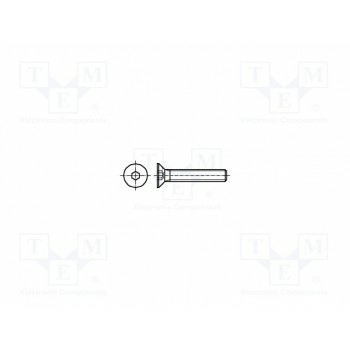 Винт M4x16 DIN 7991 BOSSARD B4X16-BN21