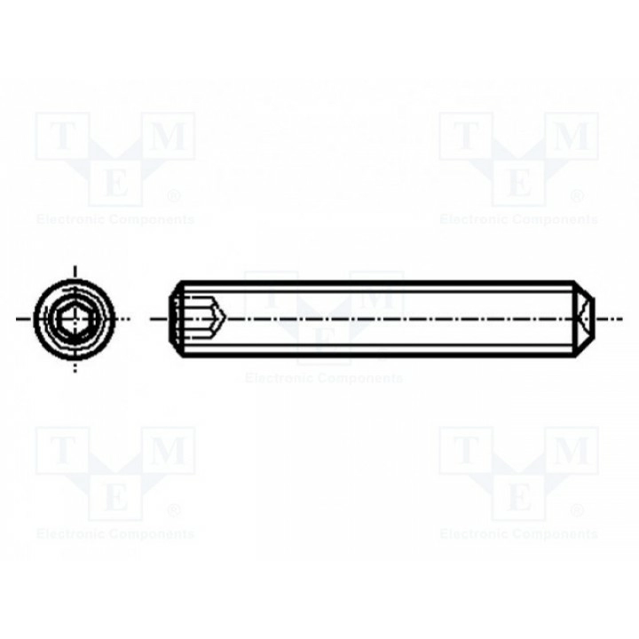 Винт M5x5 BOSSARD 1115006 (B5X5-BN621)
