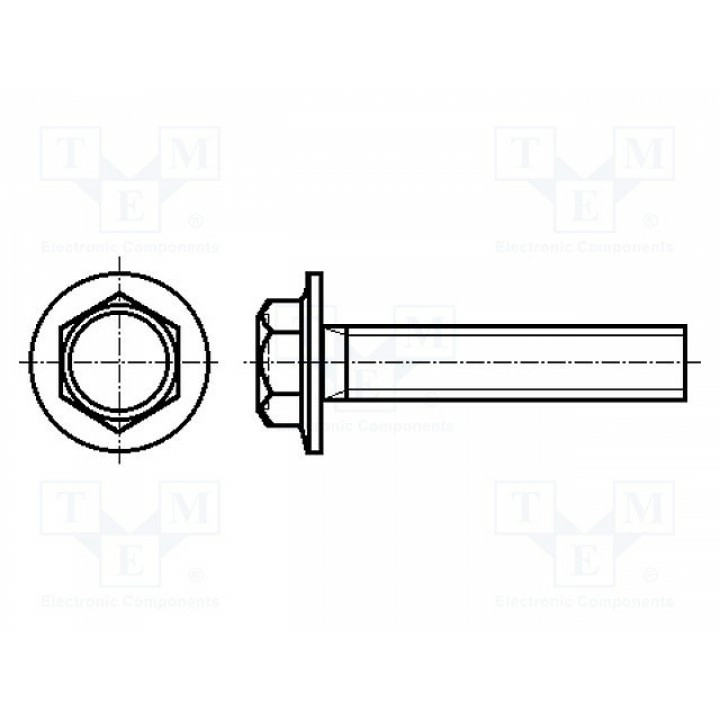 Винт с юбкой M6x12 BOSSARD M6X12BN5950 (B6X12-BN5950)