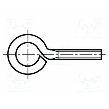 Крючок кольцевой M6x20 BOSSARD B6X20-BN1006