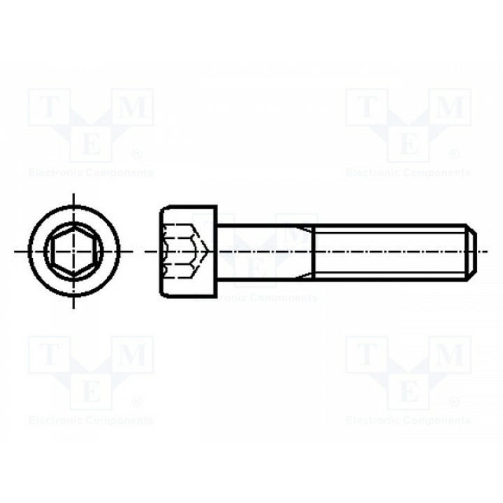 Винт M6x70 BOSSARD 1234285 (B6X70-BN613)