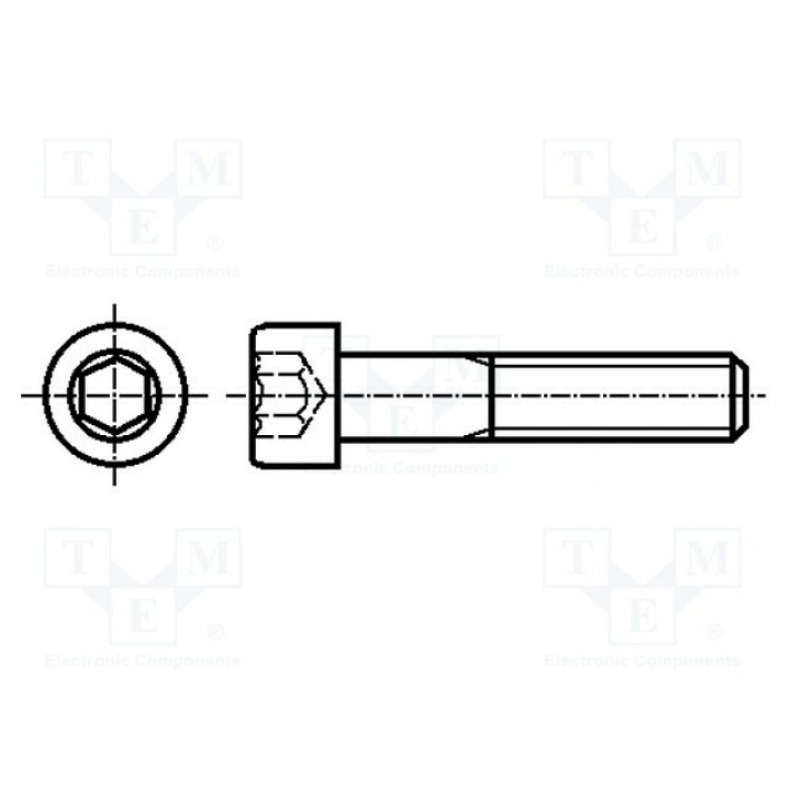 Винт KRAFTBERG M2.5X10D912-A2 (M2.5X10-D912-A2)