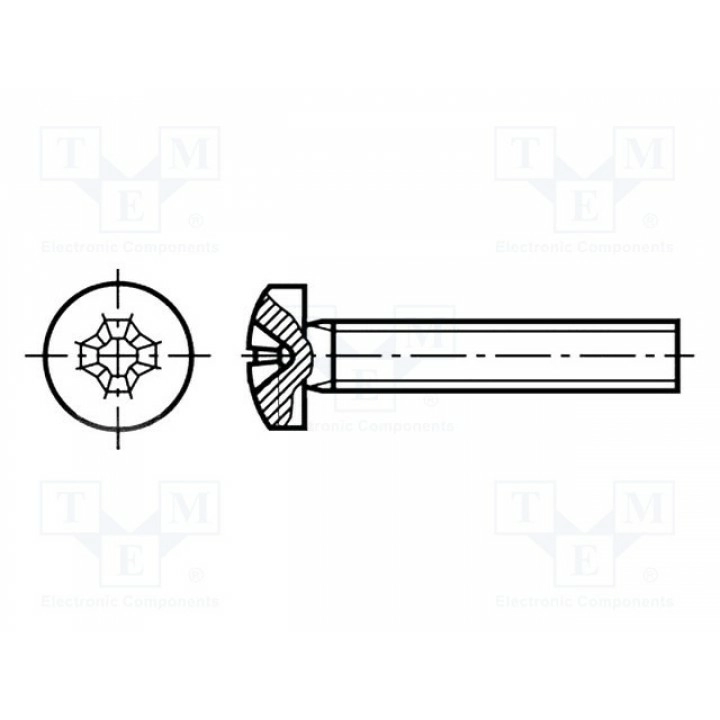 Винт M2x10 KRAFTBERG S24O-M2X10-D7985 (M2X10-D7985)