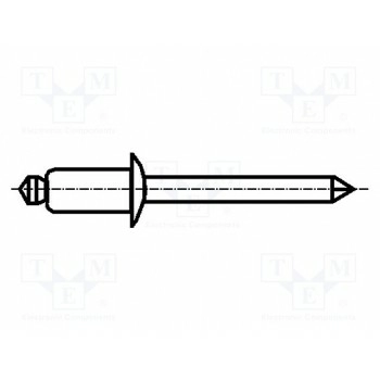 Заклепка BOSSARD B.TAPD516BSLF12