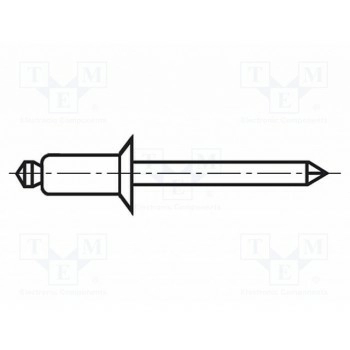 Заклепка BOSSARD B.TAPK48BSBN925