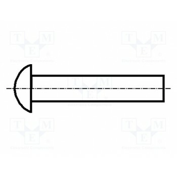 Заклепка медь BOSSARD B4X6-BN126