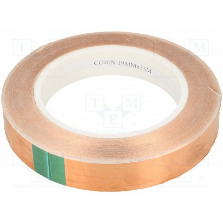 Лента электропроводная W 19мм S24O-CU40-19-33M (CU40-19-33M)