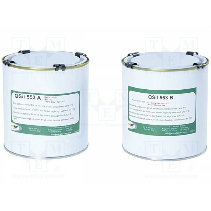 Силиконовый герметик серый ACC Silicones QSIL553 (QSIL553-2)