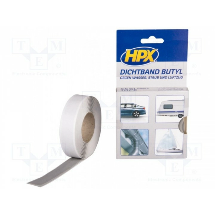 Лента уплотнительная W 20мм L 3м HPX BU2003 (HPX-SB-2003GY)