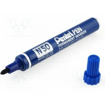 Фломастер перманентный маркер PENTEL PENT-N50BLUE
