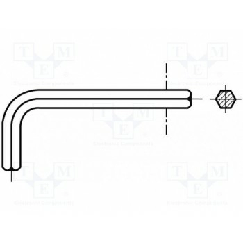 Ключ шестигранный BOSSARD B5-32-BN1169