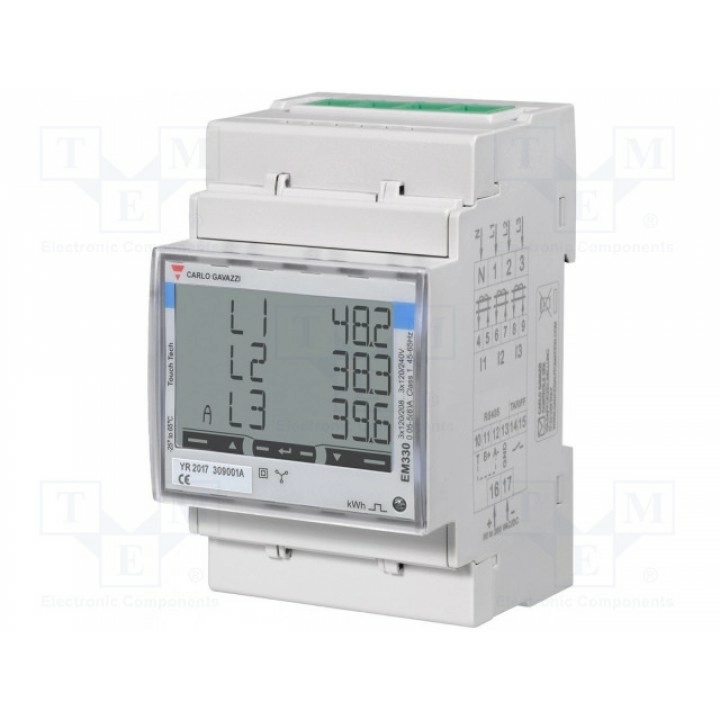 Счетчик электроэнергии 400В CARLO GAVAZZI EM330DINAV53HO1X (EM330DINAV53HO1X)