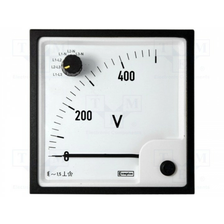 Измеритель панельный аналоговый CROMPTON - TE CONNECTIVITY 039-90617-0300-300V (E244-02Q-G-01)