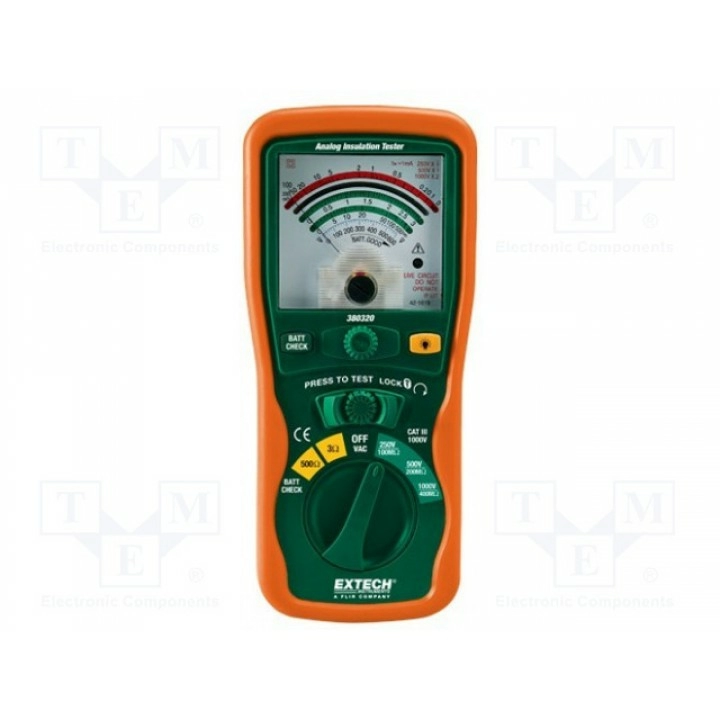 Измеритель сопротивления изоляции EXTECH 380320 (EX380320)