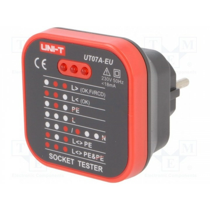 Тестер тестеры розеток UNI-T UT07A-EU (UT07A-EU)