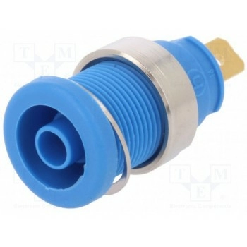 Гнездо "банан" 4мм 25А 1кВDC HIRSCHMANN T&M SEB2610F4.8BL