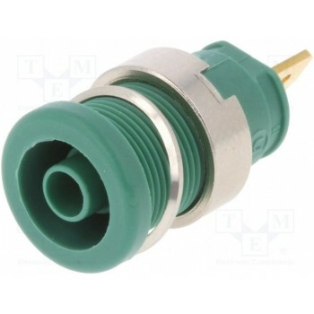 Гнездо "банан" 4мм 25А 1кВDC HIRSCHMANN T&M SEB2610F4.8GN
