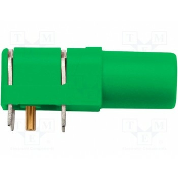 Гнездо "банан" 4мм 24А 1кВ SCHUTZINGER SWEB8094AU-GN