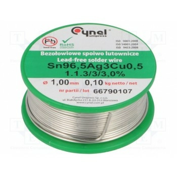 Проволочный припой CYNEL SAC305-1.0-0.1