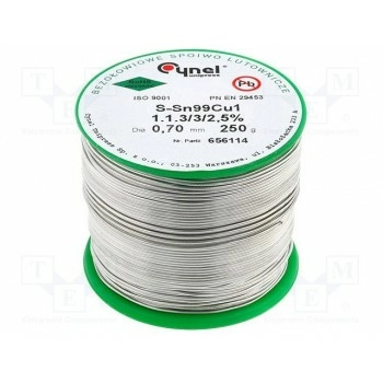 Проволочный припой CYNEL SN99C-0.7-0.25