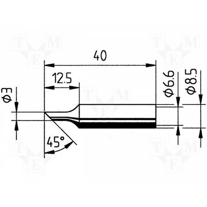 Жало ERSA S24O-ERSA-832TDLF-10 (ERSA-832TDLF-10)