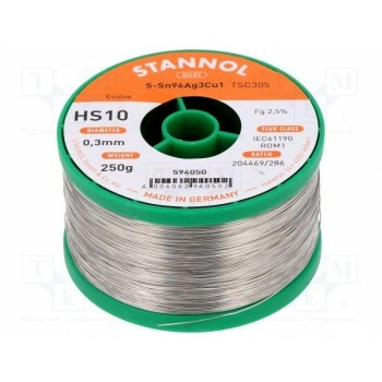 Проволочный припой STANNOL SAC305HS10-0.3-250