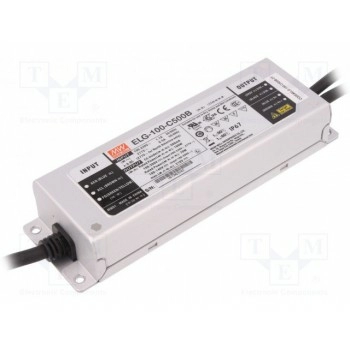 Блок питания импульсный LED 100Вт MEAN WELL ELG-100-C500B-3Y