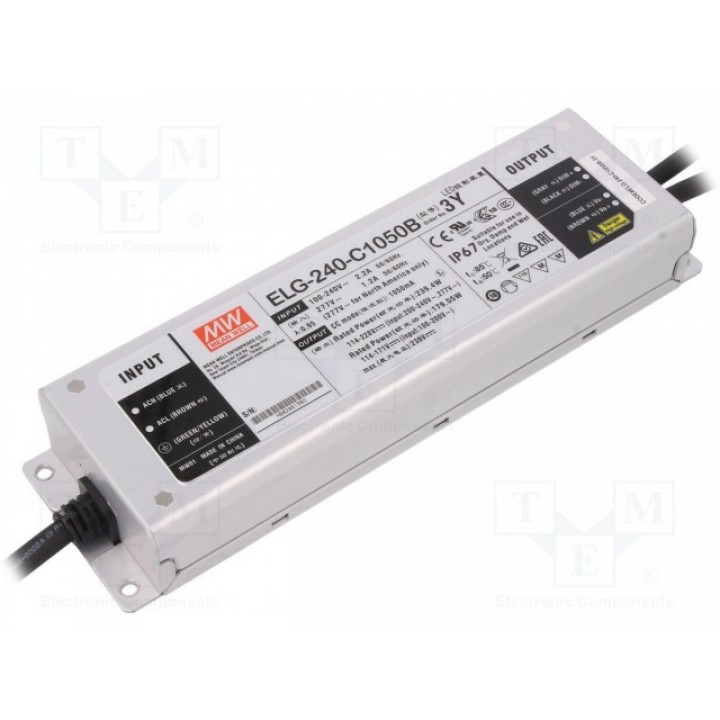 Блок питания импульсный LED MEAN WELL ELG-240-C1050B-3Y (ELG-240-C1050B-3Y)