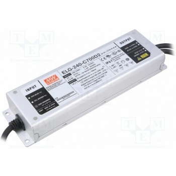 Блок питания импульсный LED MEAN WELL ELG-240-C700D2
