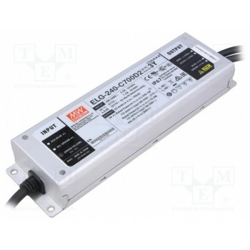 Блок питания импульсный LED MEAN WELL ELG-240-C700D2-3Y