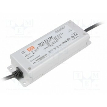 Блок питания импульсный LED MEAN WELL ELG-75-12A