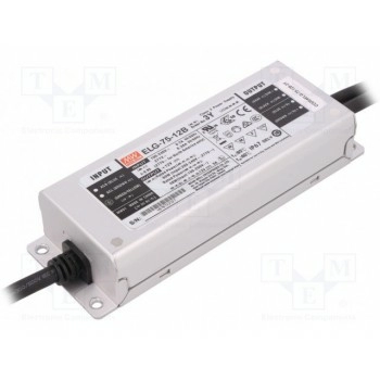 Блок питания импульсный LED 60Вт MEAN WELL ELG-75-12B-3Y