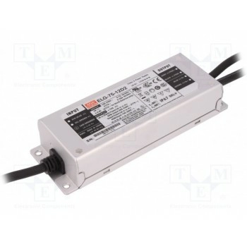 Блок питания импульсный LED 60Вт MEAN WELL ELG-75-12D2