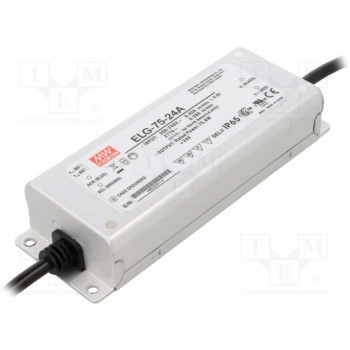 Блок питания импульсный LED MEAN WELL ELG-75-24A