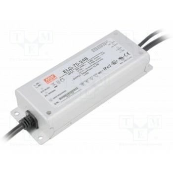 Блок питания импульсный LED MEAN WELL ELG-75-24B