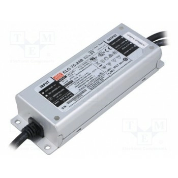 Блок питания импульсный LED MEAN WELL ELG-75-24B-3Y