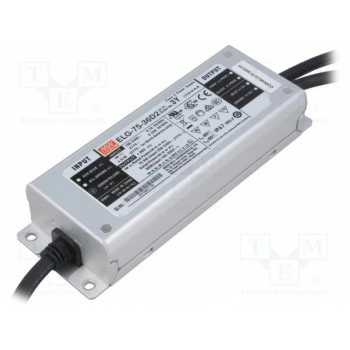 Блок питания импульсный LED MEAN WELL ELG-75-36D2-3Y