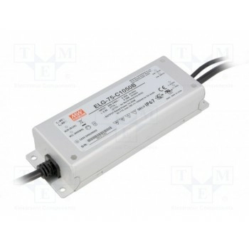 Блок питания импульсный LED MEAN WELL ELG-75-C1050B