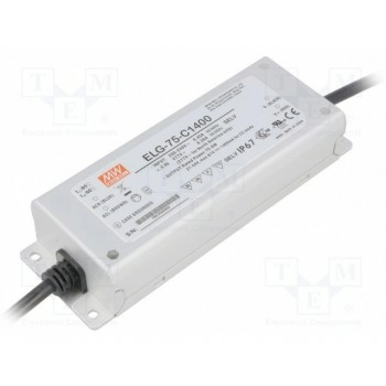 Блок питания импульсный LED 75,6Вт MEAN WELL ELG-75-C1400