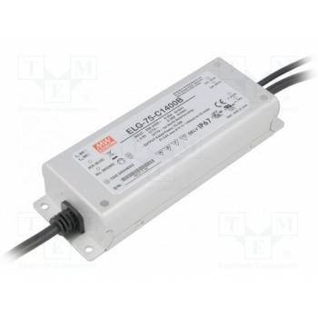 Блок питания импульсный LED 75,6Вт MEAN WELL ELG-75-C1400B